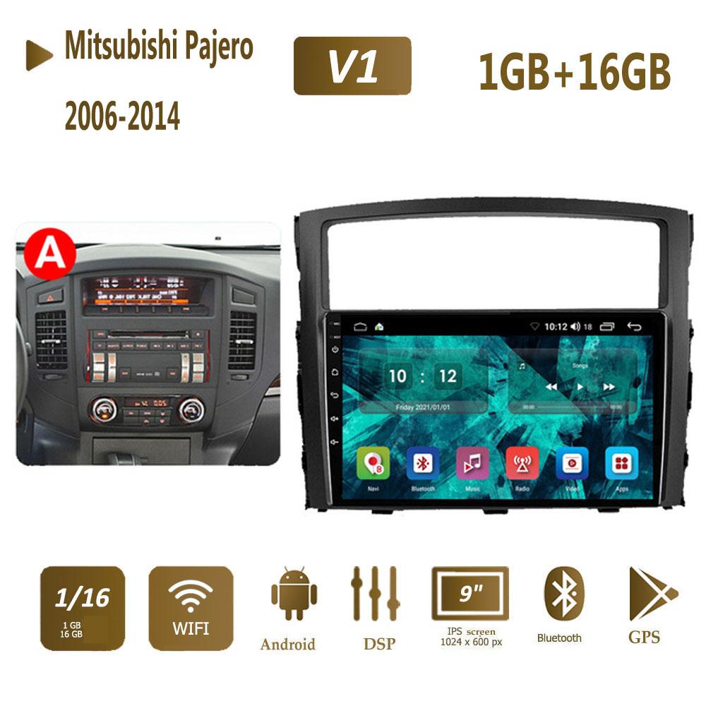 2Din для Mitsubishi Pajero 4 V80 V90 2006-2014 Android автомобильное стерео радио мультимедийный видеоплеер навигация GPS 1 + 16 ГБ