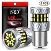 2Pcs P21W Led 1156 BA15S PY21W BAU15S BAY15D P21/5W 1157 LED Bulbs T20 7440 W21W WY21W 7443 W21/5W 42SMD Car Turn Signal Light Reverse Brake Auto Lamp