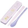 Chopsticks and Spoon Set, Bento Box, Adult, Antibacterial, Combo Set, 18cm, Quiet, Made In Japan, Sumikko Gurashi Charm, CCS3SAAG-A