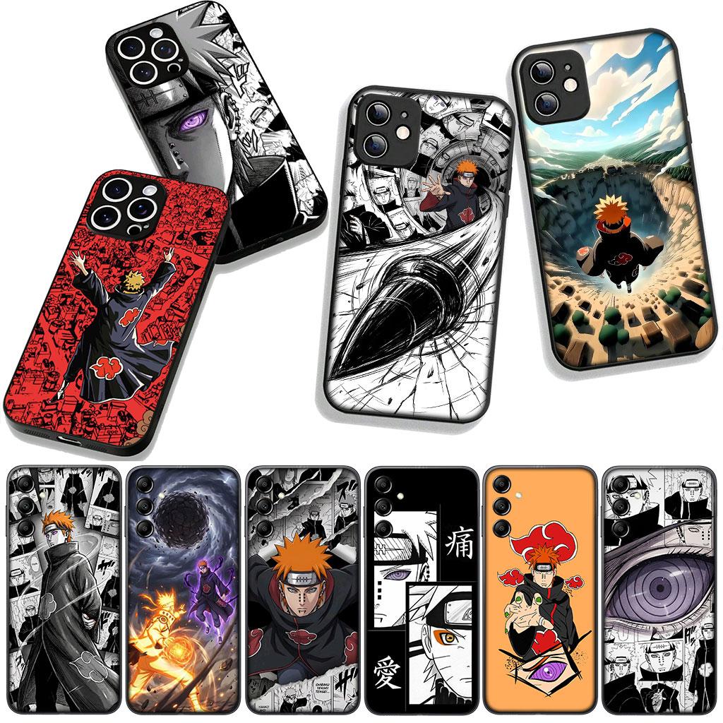 Чехол для телефона с изображением Акацуки Пейна из Наруто для Apple iPhone 16 15 14 Plus 13 12 Mini 17 Pro Max + ProMax 16E Air 16+ Корпус