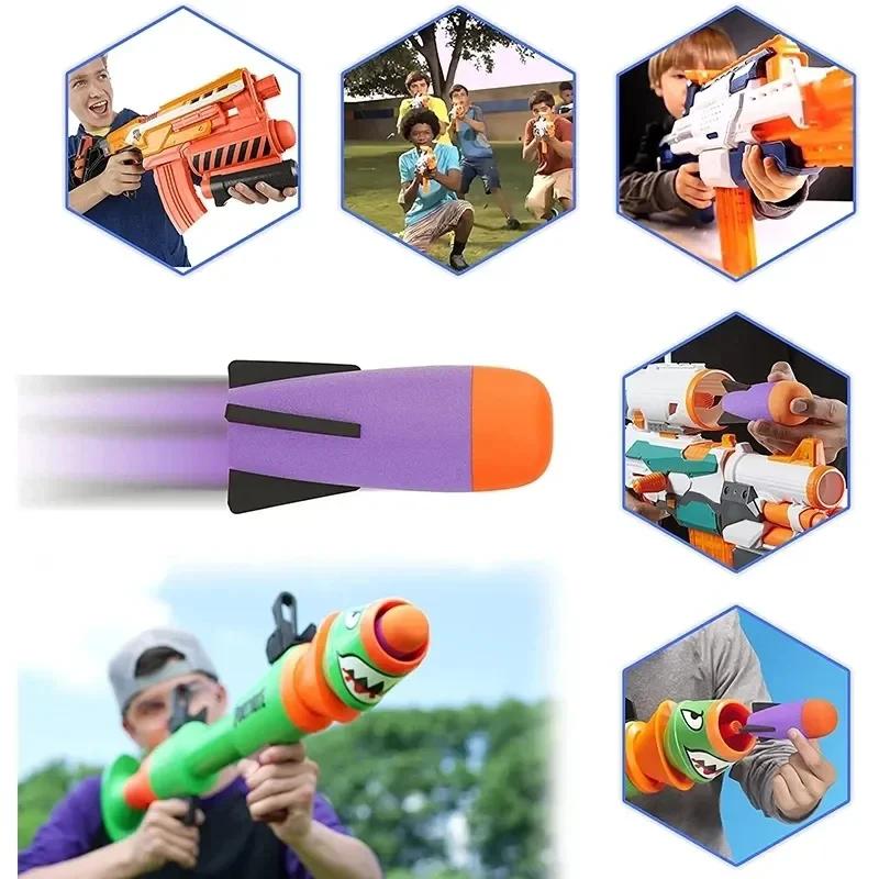 AFoam Mega-Missile Набор сменных ракет Игрушечные пули Аксессуары Совместимы с Nerf Ракетный Бластер-Пусковая установка Серии Rocket N-Strike Elite