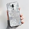 Phone Case for LG G7 ThinQ G710EM Luxury Fashion Flower Butterfly Black Cover for LG G7ThinQ Soft Silicone TPU Protective Casing