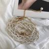 Women Dress Belt Adjustable Length Imitation Pearls Decoration Waistband Shirts Dresses Versatile Accessory