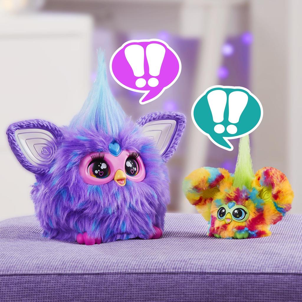 Hasbro Furby Furblets Мини-Друг Электронная Плюшевая Игрушка Разноцветная F8898 Pix-E-Lated