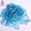 Light Blue Silk Scarves Printed  New Design Fashion Accessories 100% Pure Silk Long Scarves 170*110cm Long Paisley Scarves