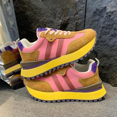 Кроссовки женские вафельные с небольшой талией из натуральной кожи Cortez весна-лето новые легкие повседневные кроссовки с толстой подошвой