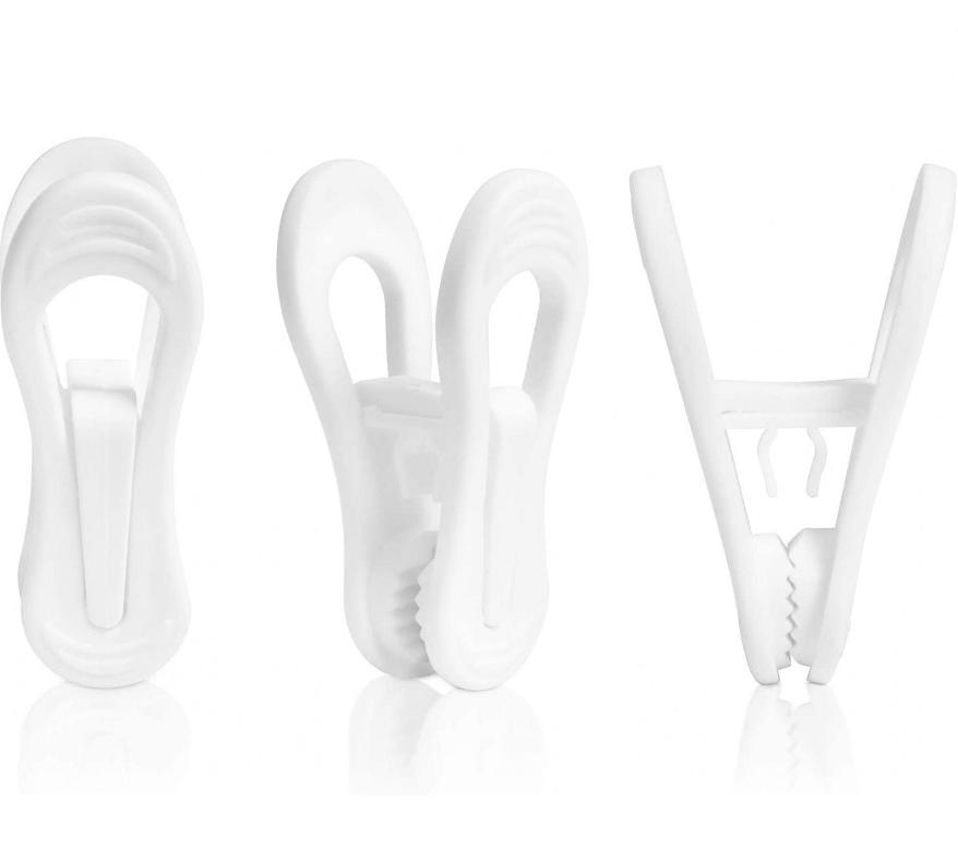 24-Piece Multi-Functional Clothes Clips Finger-Style Children's Clothes Clips Clip-On Plastic Hangers Pants Hanger Clips