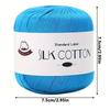 4-Piece Premium Cotton Silk Blend Yarn #6 Lace Thread for Knitting & Crochet Ideal for Shawls Scarves Sweaters Available In Multiple Colors