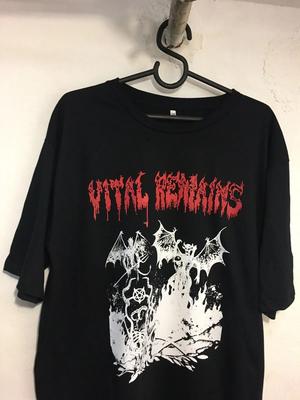 Футболка с принтом группы Vital Remains GOat Полный размер S-5XL Унисекс
