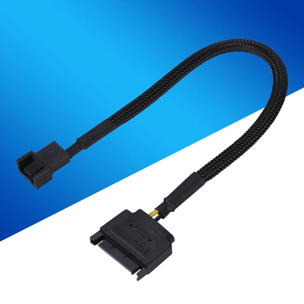 5 шт. SATA 15Pin на 4Pin адаптер питания вентилятора охлаждения кабель-конвертер 22AWG кабель