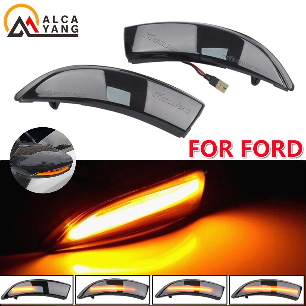 Dynamic Blinker For Ford Fiesta Mk7 2008-2017 LED Turn Signal Light Side Lamp for Ford B-Max Pair arrow