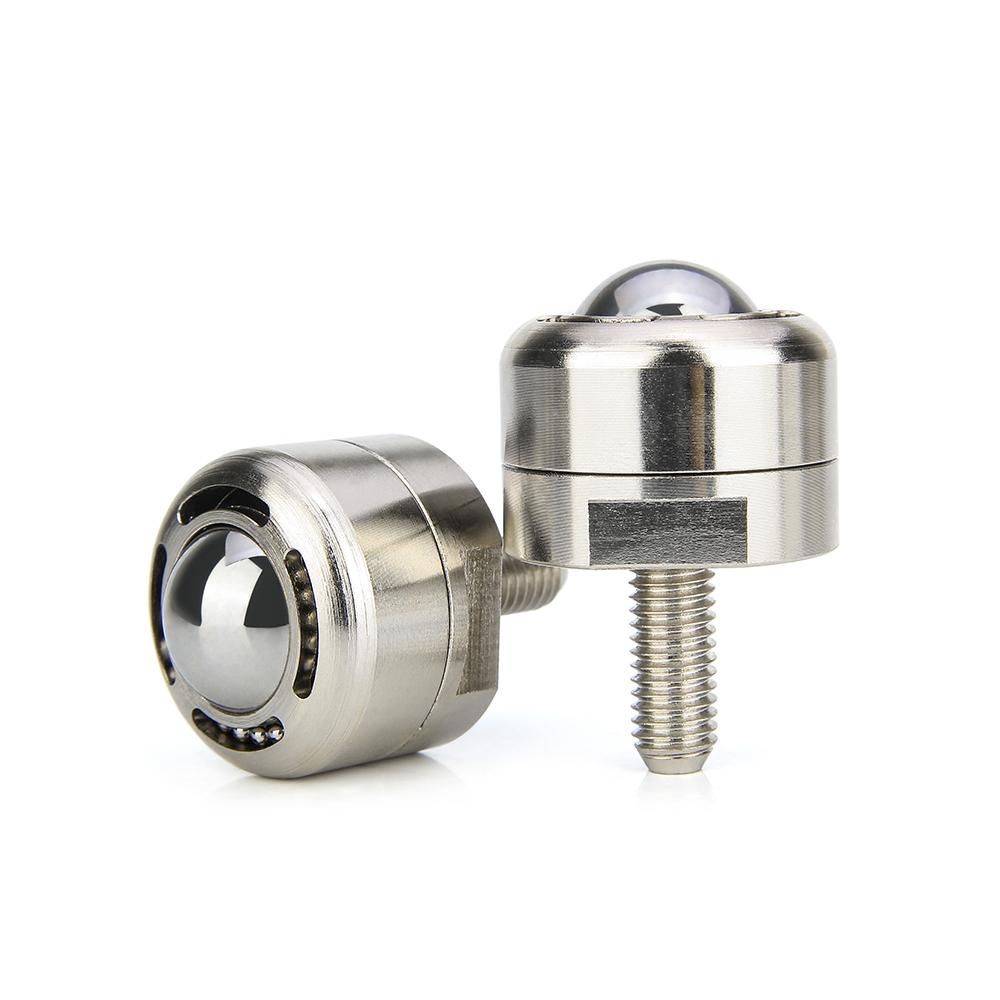 Шариковые ролики высокой грузоподъемности с резьбовым стержнем и пылезащитным отверстием, углеродистая сталь, шариковые транспортные единицы