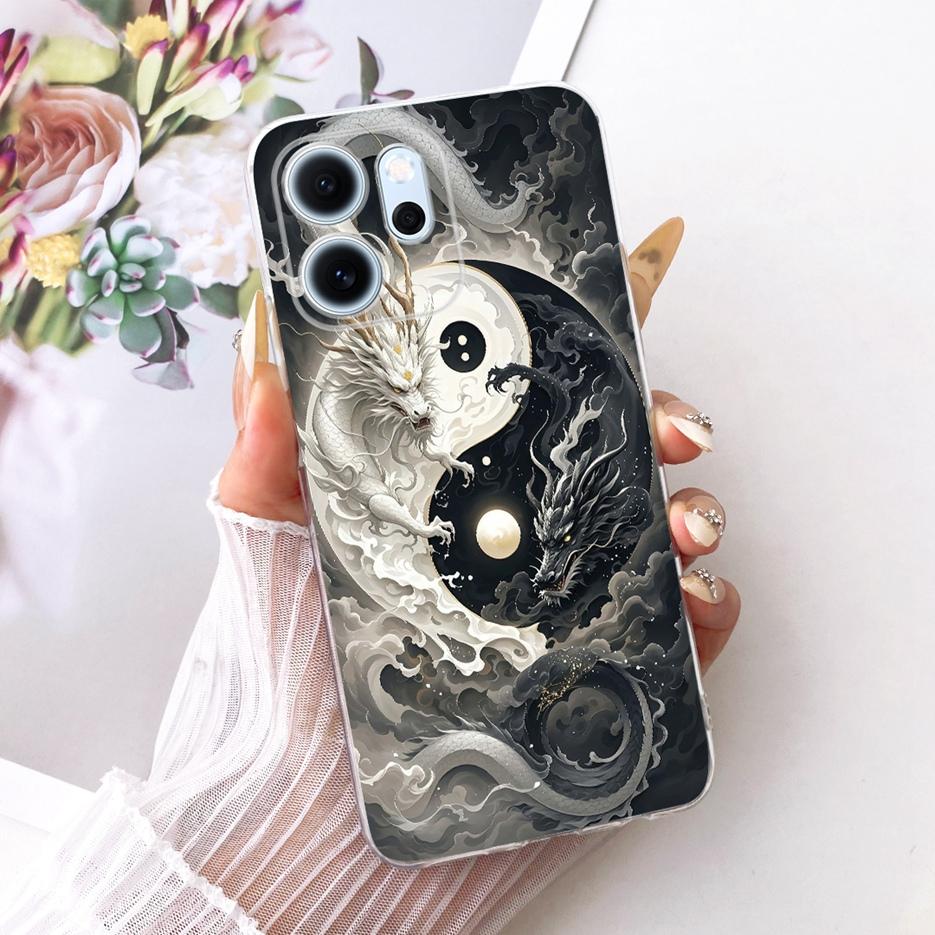 Чехол для Oppo Reno 14 Pro Чехол Reno14 F 5G с рисунком из разноцветных цветов Мягкий тонкий чехол для телефона Для Oppo Reno 14F Reno14 FS Pro Fundas