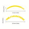 Yellow MILFHUNTERS Tire Letter Stickers Funny Tire Decals Universal Rubber Sidewall Letters Car Wheel DIY Accessories
