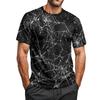 Men's Halloween Printed Round Neck Raglan Short Sleeve Top T-Shirt