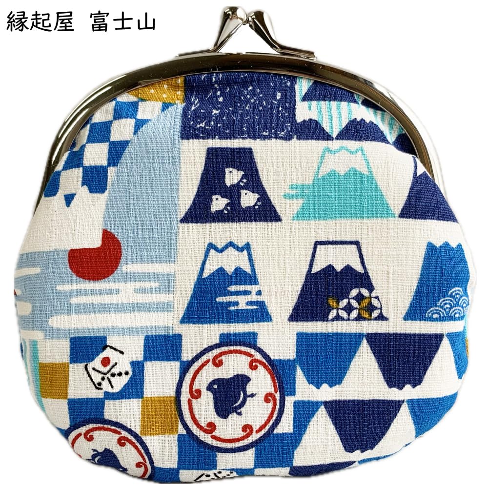 Кошелек для мелочи Kyosuke из хлопка Fuji 11 x см монета Японский талисман удачи магазин Fuji Сделано в Японии г.. дизайн, мешочек, 11,5 (3,3 дюйма), кошелек, портмоне,