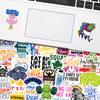 50Pcs Gym Culture Inspirational Text Sunshine Love Sports Life Creative Decoration Waterproof Stickers