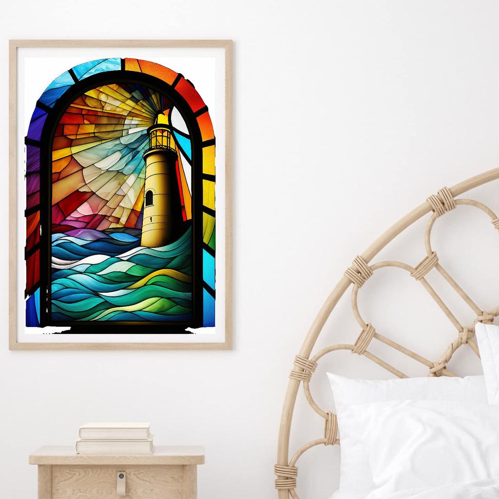 5D DIY Алмазная картина Маяк Колибри Стекло Картина Алмазная вышивка Набор для вышивки крестом Полный горный хрусталь Мозаика Украшение дома