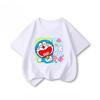 Детская хлопковая футболка Doraemon от Potdemiel, новый летний стиль, удобная и дышащая детская футболка