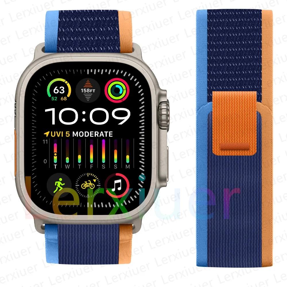 Ремешки для Apple Watch ultra2 ремешок 49мм 46мм 42мм 44мм 40мм 45мм 41мм Trail loop браслет correa iwatch series se 3 7 8 9 10 11