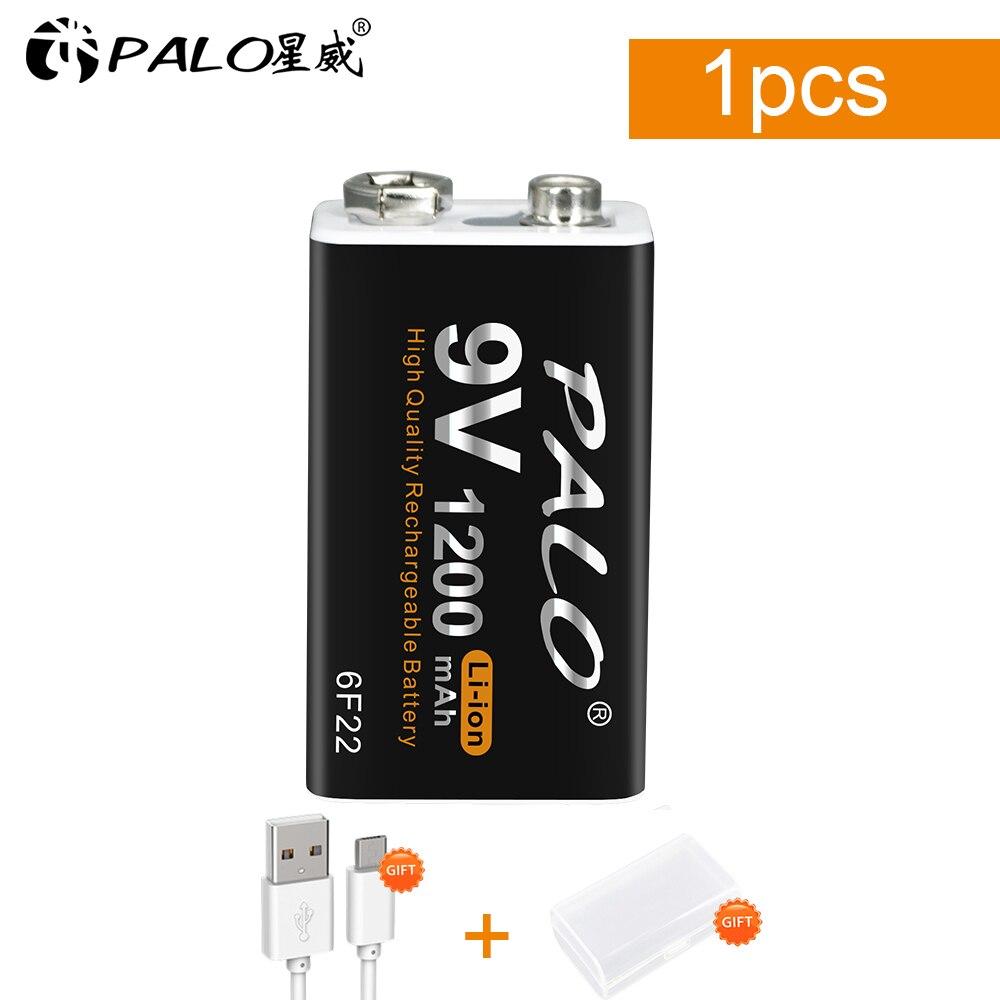 PALO 1200 мАч micro USB 9 В литий-ионная аккумуляторная батарея 6F22 9 В литий-ионная аккумуляторная батарея для модели радиоуправляемого вертолета микрофон игрушка