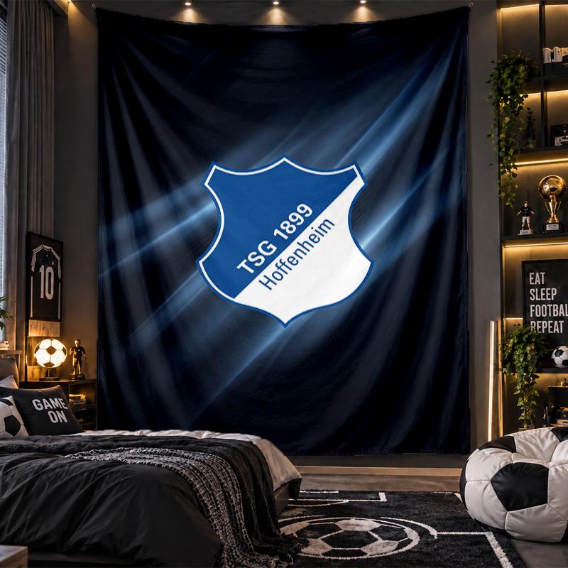 Wall Hanging Tapestry TSG Hoffenheim FC Print Cloth for Living Room Bedroom Home Decor
