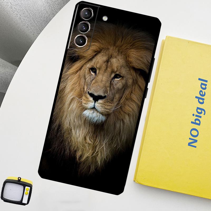 Чехол с изображением леопарда, тигра, льва и животных для Samsung Galaxy S23 FE S22 Ultra S20 S21 FE S8 S9 S10 Plus Note 10 20 Ultra Cover