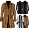 Men's Fashion Steampunk Button Down Jacket Vintage Jacket Gothic Frock Coat Tailcoat