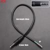 JCD 5Pcs 2.5/3.5mm Audio Cable Connector 2 3 4 Pole Mono Stereo Male Plug Female Jack Extension Wire AUX Headphone DIY Repair