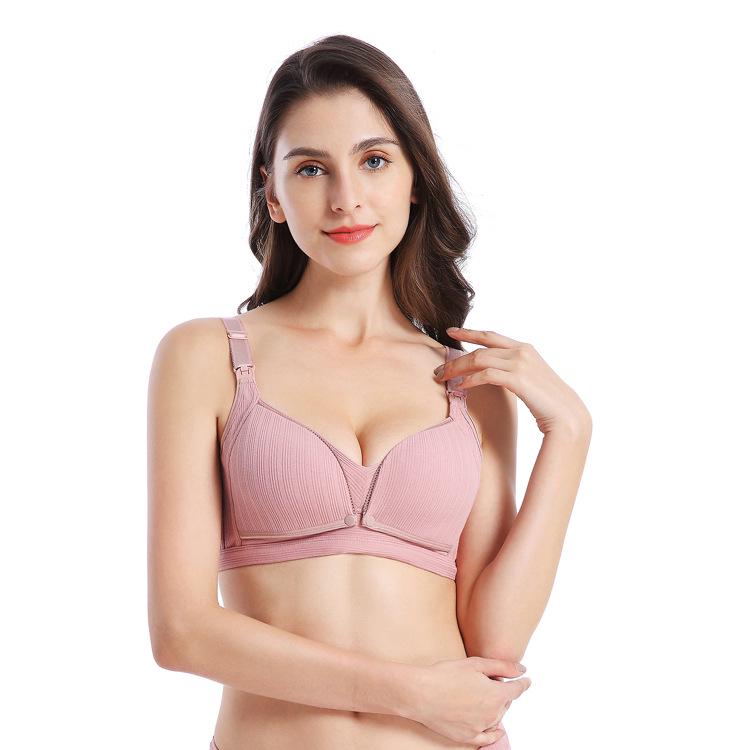 Бюстгальтер для кормления без подкладки: Тонкий, с нитками, с двойной пряжкой, защита от воздействия окружающей среды для беременных и кормящих матерей