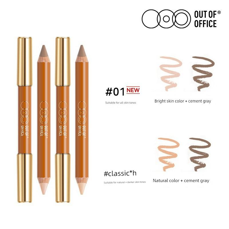 Ooo Dual-Ended Contouring Pen, Nose Shadow Pen, Out of Office Shadow and Highlight Blush All-In-One Pen, Nose Shadow for Women