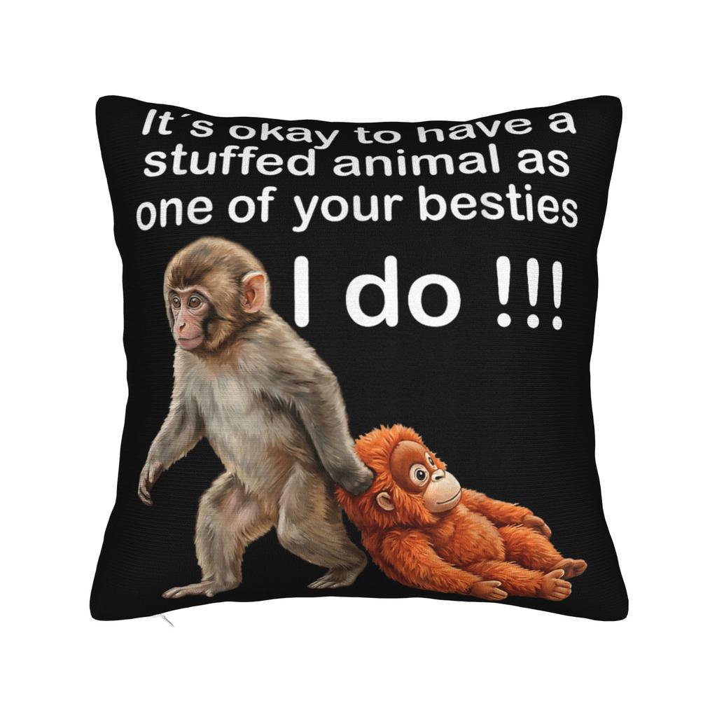 Baby Monkey Punch I Love Punch Pillow Cover Novelty Pillow Case For Sofa Home Decoration Design Pillowcases Gift