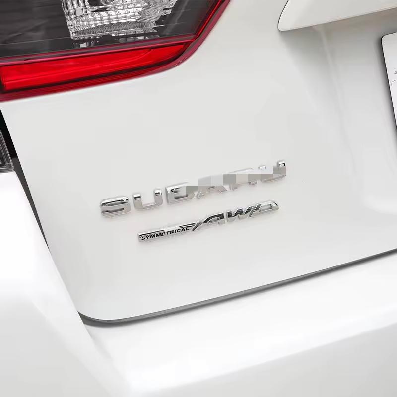 Автомобильные наклейки из АБС-пластика Буквенный значок для B-R-Z SYMMETRICAL AWD WRX F-orester XV O-utback Impreza STI L-egacy Декорация значка на багажник