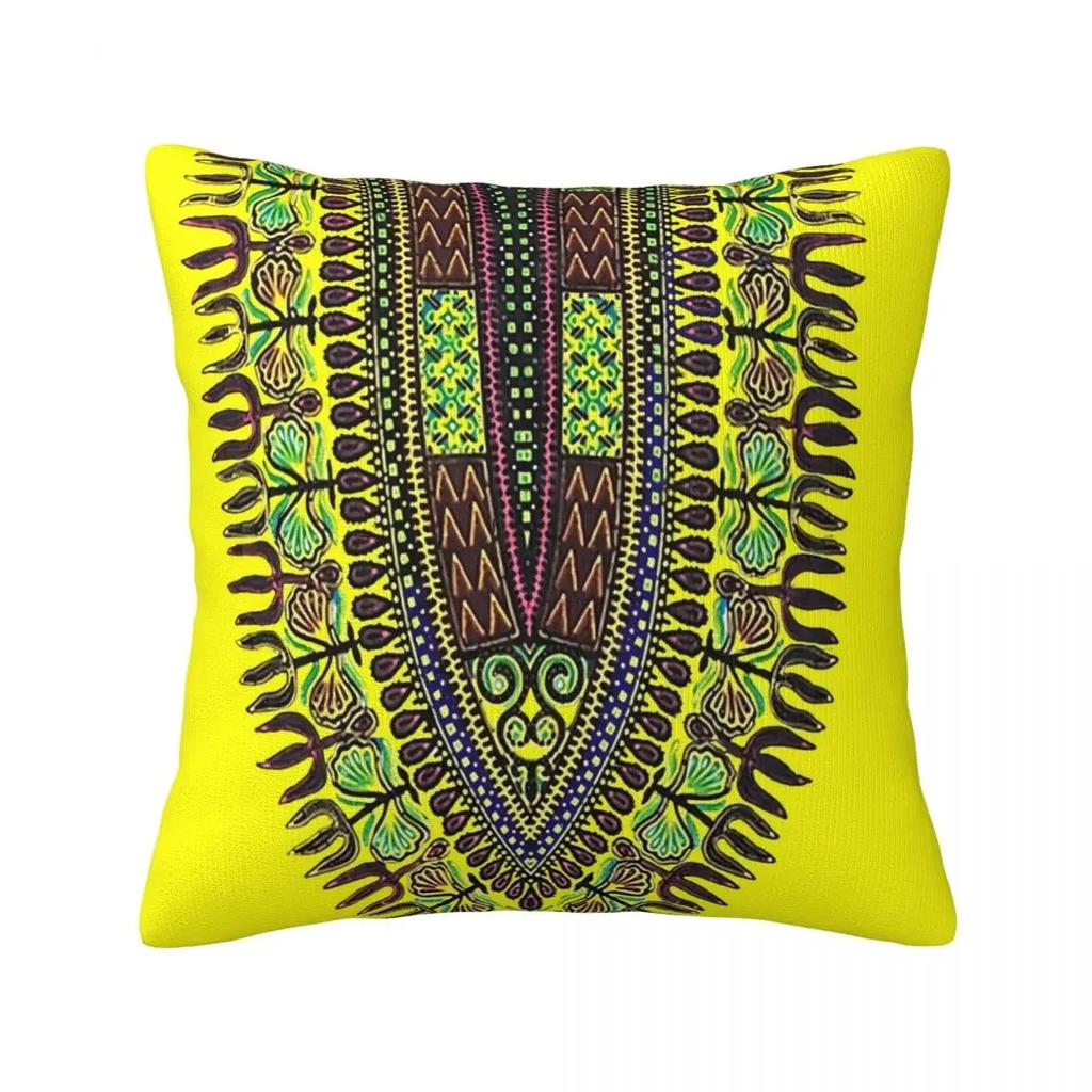 bohemian Large Pillowcase Ethnic Style Bedroom Zipper  Spring Square Cover  S