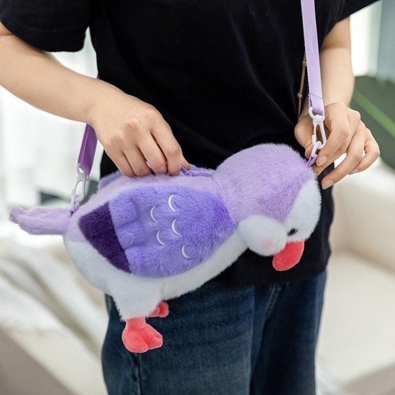 Милые попугайчики Плюшевые Рюкзаки Имитация Птицы Плюшевая Кукла Сумка Каваи Детская Сумка Через Плечо Модный Рюкзак Сумка Подарки для Женщин