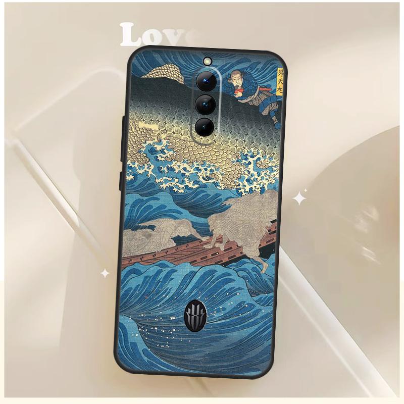 Японский паб Волна Аниме Арт Чехол Для ZTE Nubia Red Magic 10S 9S 8S 8 9 10 11 Pro Plus 6 7 7S 6S Для RedMagic 10 Air Чехол