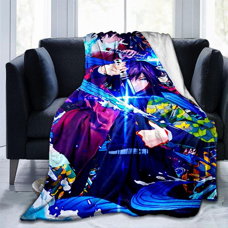 Мультяшное одеяло с принтом Genshin, фланелевое теплое мягкое плюшевое одеяло для дивана-кровати, милое плюшевое одеяло в стиле аниме