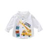 Boys Spring Cotton Washed Striped Long Sleeve Shirt Soft Comfortable Top