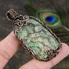 Натуральный драгоценный камень варисцит, подарочная подвеска ручной работы из медной проволоки 2,96 F6a36