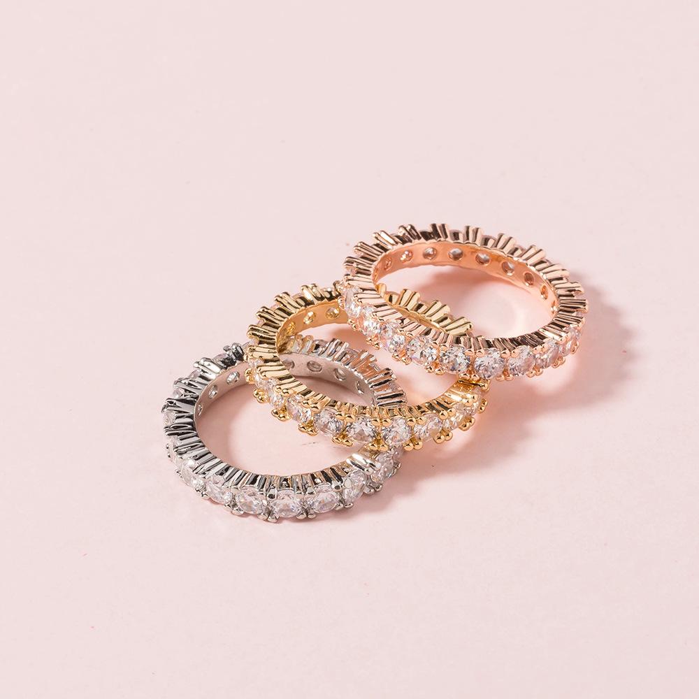 Модные европейские и американские браслеты и изысканные кольца с бриллиантами: Универсальные модные украшения для женщин