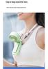 Portable Neck-Hanging USB Fan with Digital Display and Folding Design