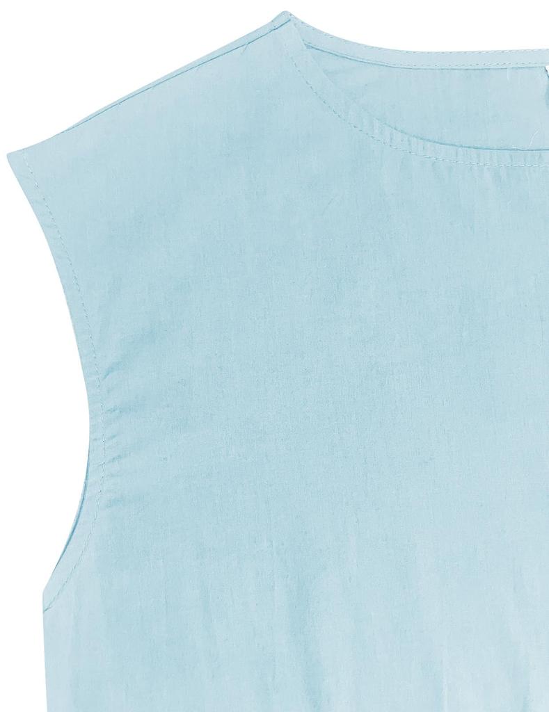 Sorosis Повседневный Круглый вырез Длинный Свободный Идеально для Повседневного и Особого Лета Размер Маленький Женское Платье, Без рукавов, А-силуэт, Длина до колена, Расклешенное, Горловина, Платье,