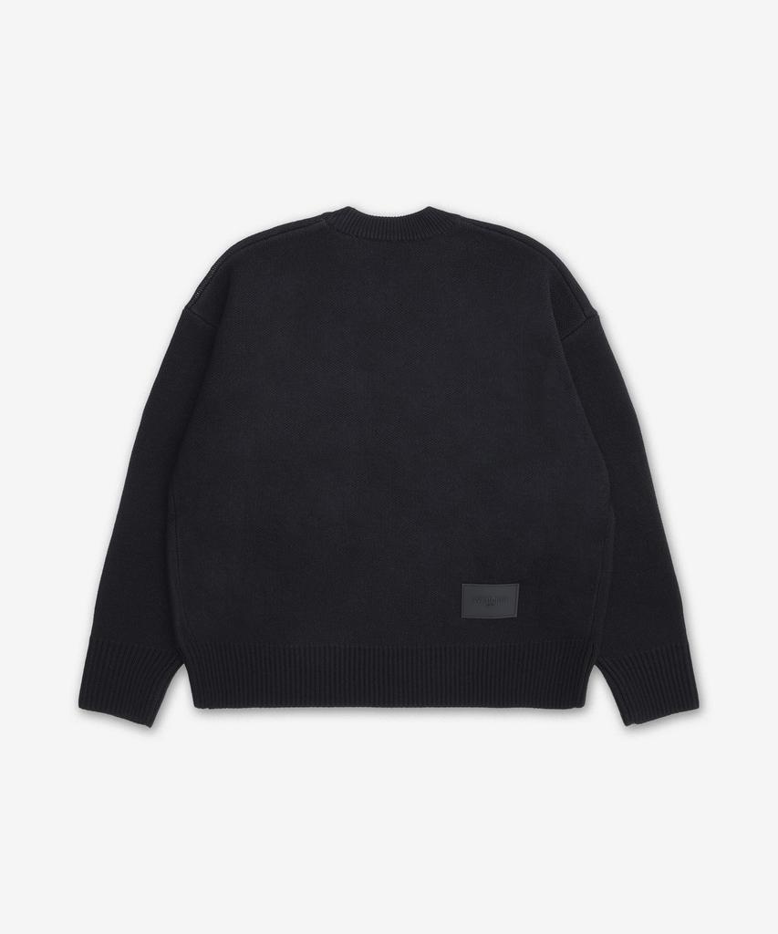 Weldeon Logo File Texture Knit - Black / Wdko122666Ubk