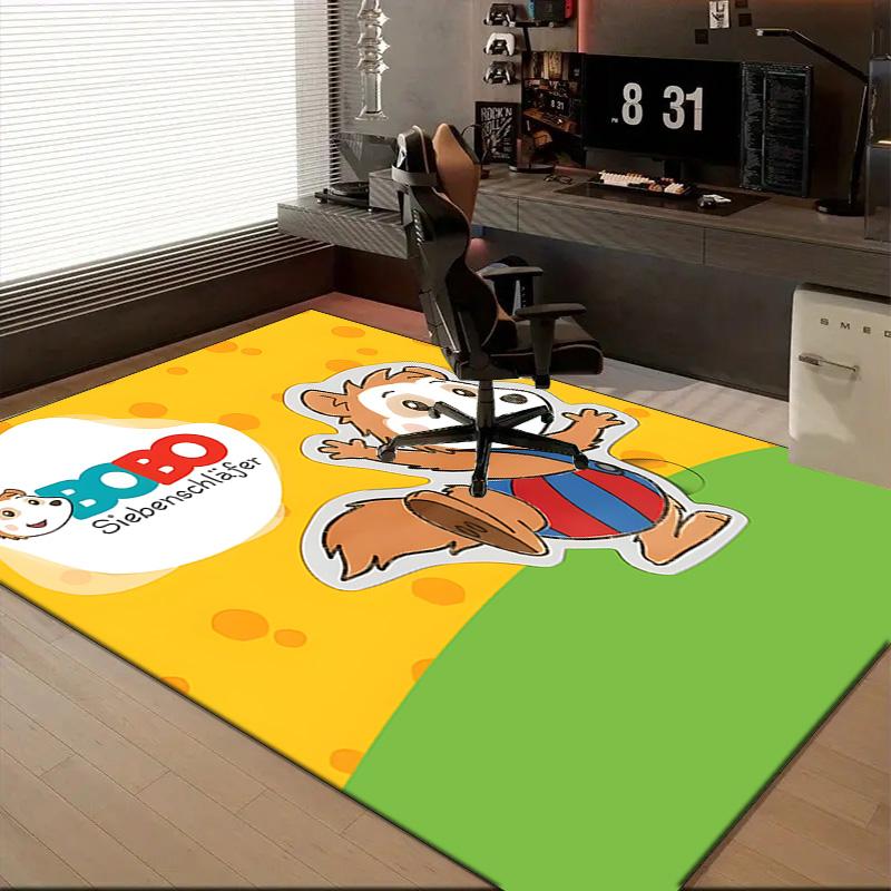 1PC Bobo Siebenschlafer Rug for Livingroom,Bedroom, Palyroom, Chair Rug, Area rug, Game Carpet, Large Size Rug Fan Christmas gift