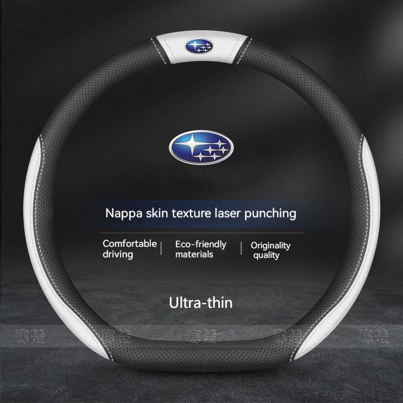 For Subaru Outback Brz Wrx Xv Ascent Forester Impreza Legacy Car Anti-Slip Leather Ultrathin Steering Wheel Cover Accessories
