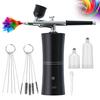 Portable Airbrush Kit Cordless Airbrush Pen 3 Pressure Settings Airbrush Makeup Tool for Nail Art & Cake Decorating