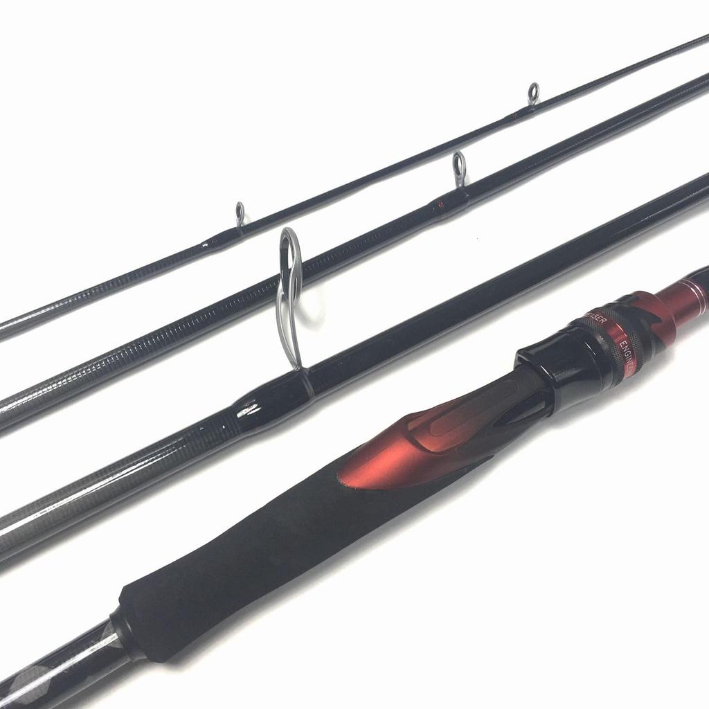 Спиннинговое удилище EVA 9 футов с углеродной монококовой ручкой, 4 шт., спиннинговое удилище для морского окуня, дорожная удочка, окунь, магочи, сверхлегкое, для ловли на форель с берега