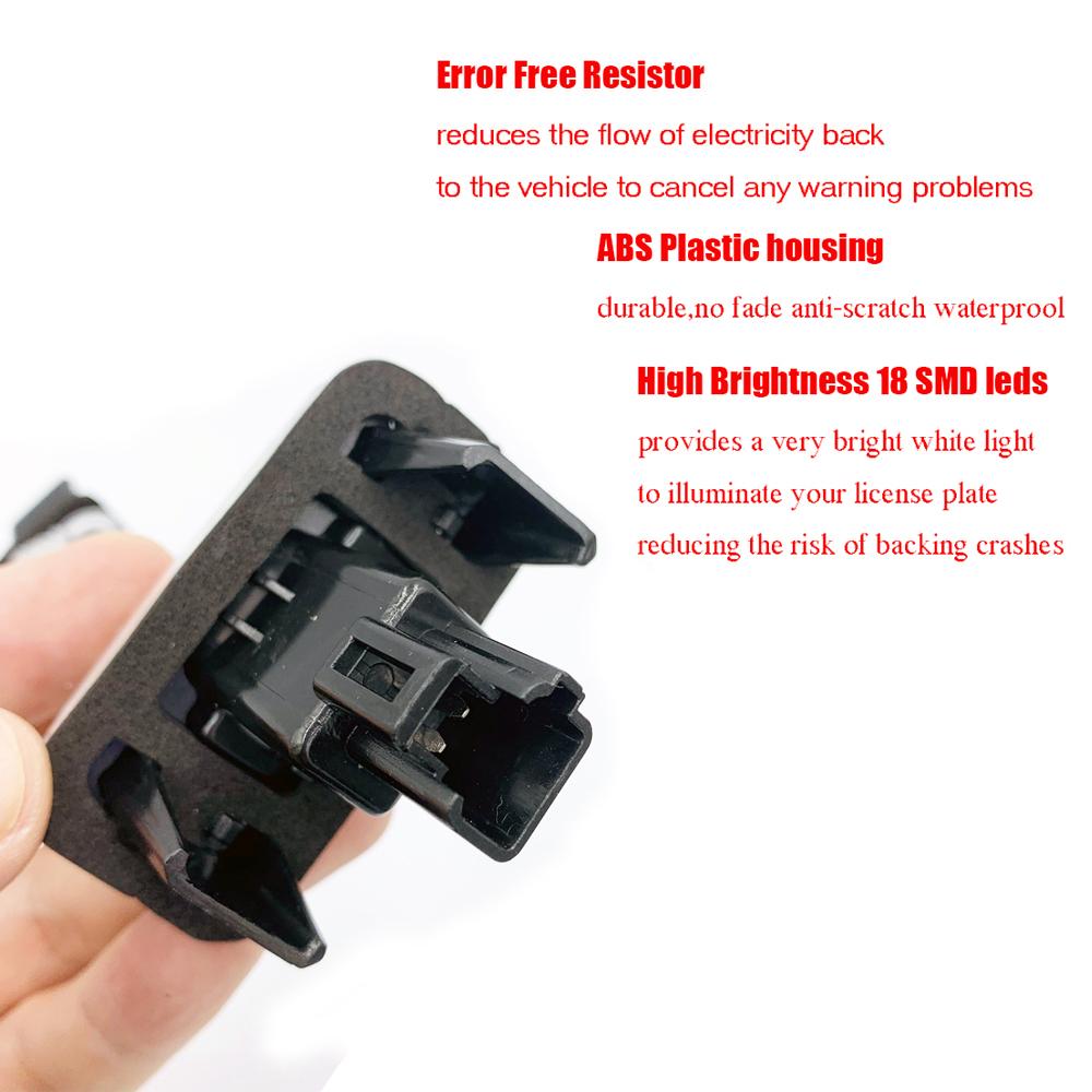 Автомобильные светодиодные фонари номерного знака для Toyota Camry 50, светодиодный номер, подходящий для Peugeot Citroen 206 306 307 406 407 C3 для Yaris