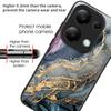 Для Xiaomi Redmi Note 13 4G чехол с мраморным узором из закаленного стекла + ПК + ТПУ + чехол для телефона