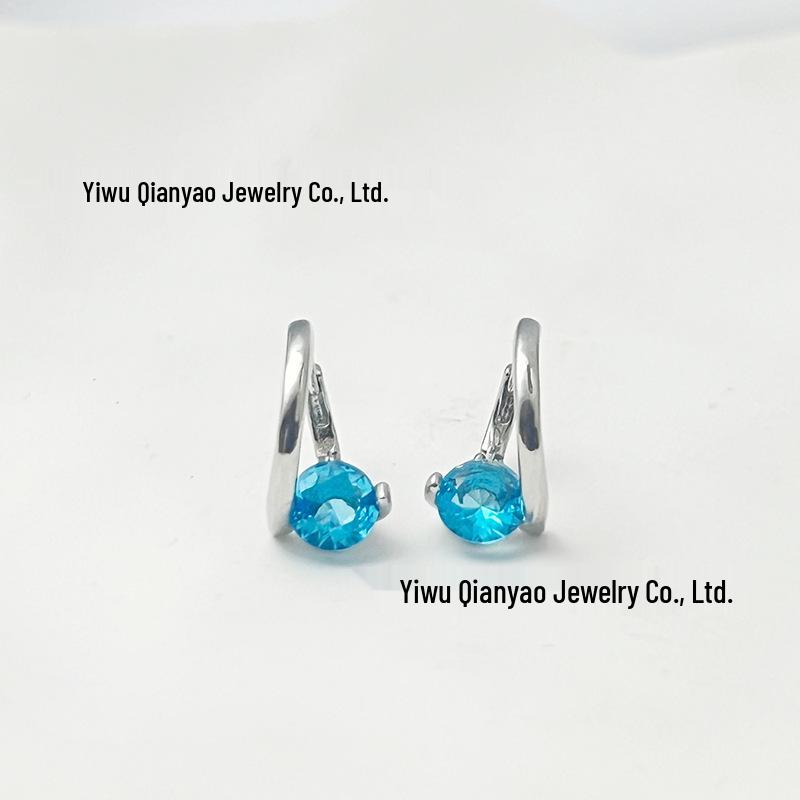 Корейские геометрические серьги с цирконами: Элегантный, Универсальный, Минималистичный Дизайн